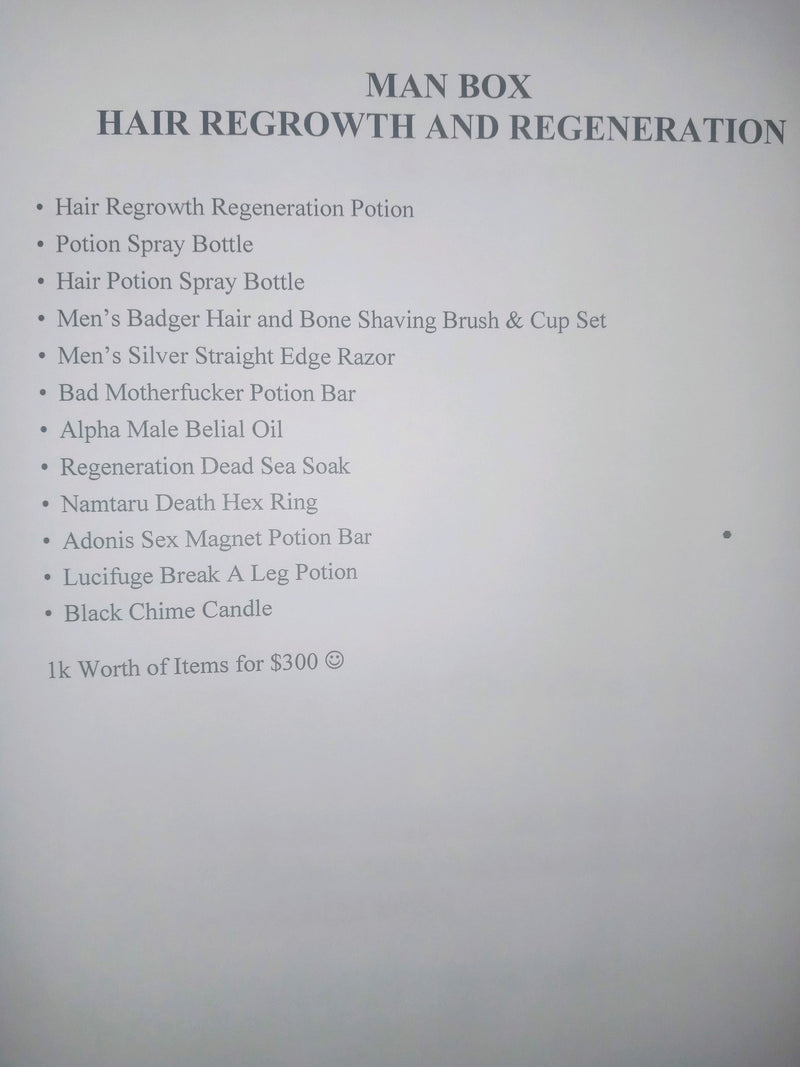 Man Box - Hair Growth Regeneration Box