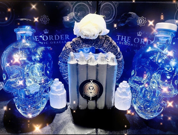 Silver Demonic Chime Candles