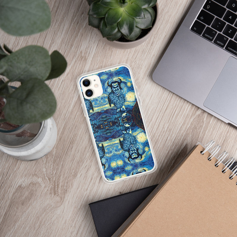 Demonic Starry Night iPhone Case