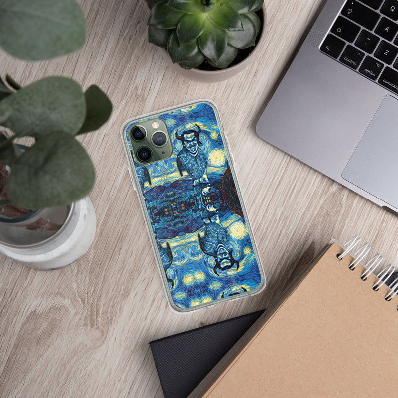 Demonic Starry Night iPhone Case