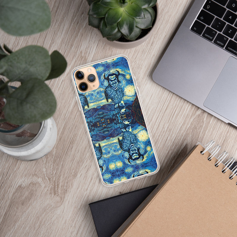 Demonic Starry Night iPhone Case