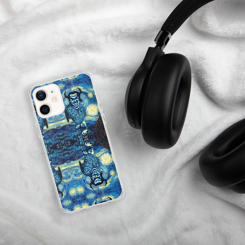 Demonic Starry Night iPhone Case