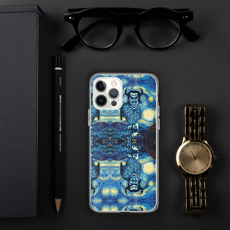 Demonic Starry Night iPhone Case