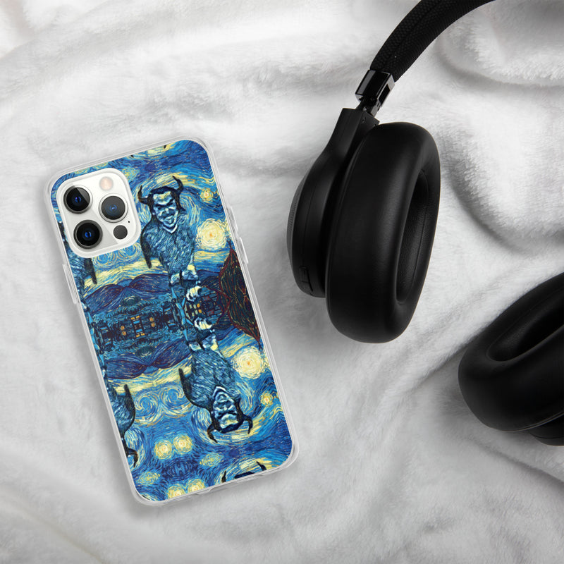 Demonic Starry Night iPhone Case