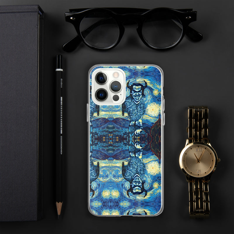 Demonic Starry Night iPhone Case