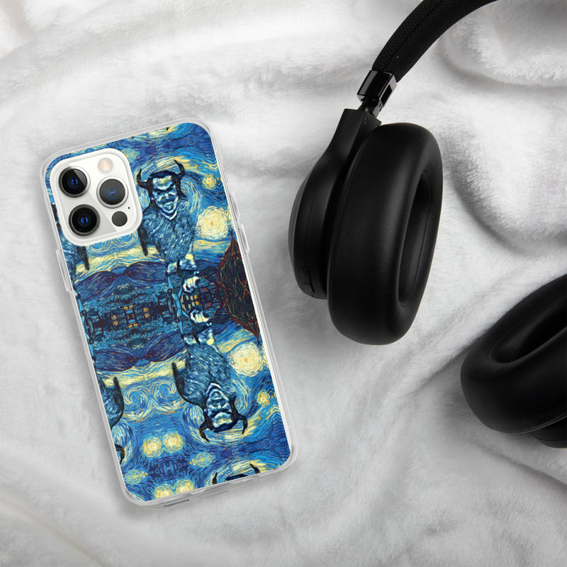 Demonic Starry Night iPhone Case