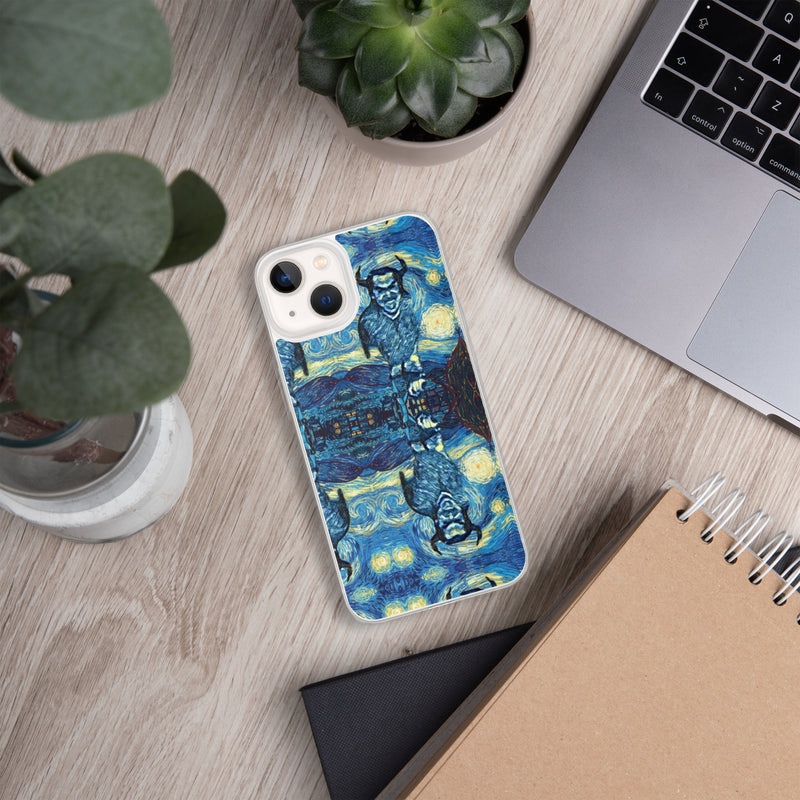 Demonic Starry Night iPhone Case