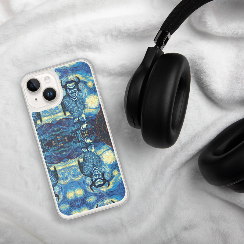 Demonic Starry Night iPhone Case