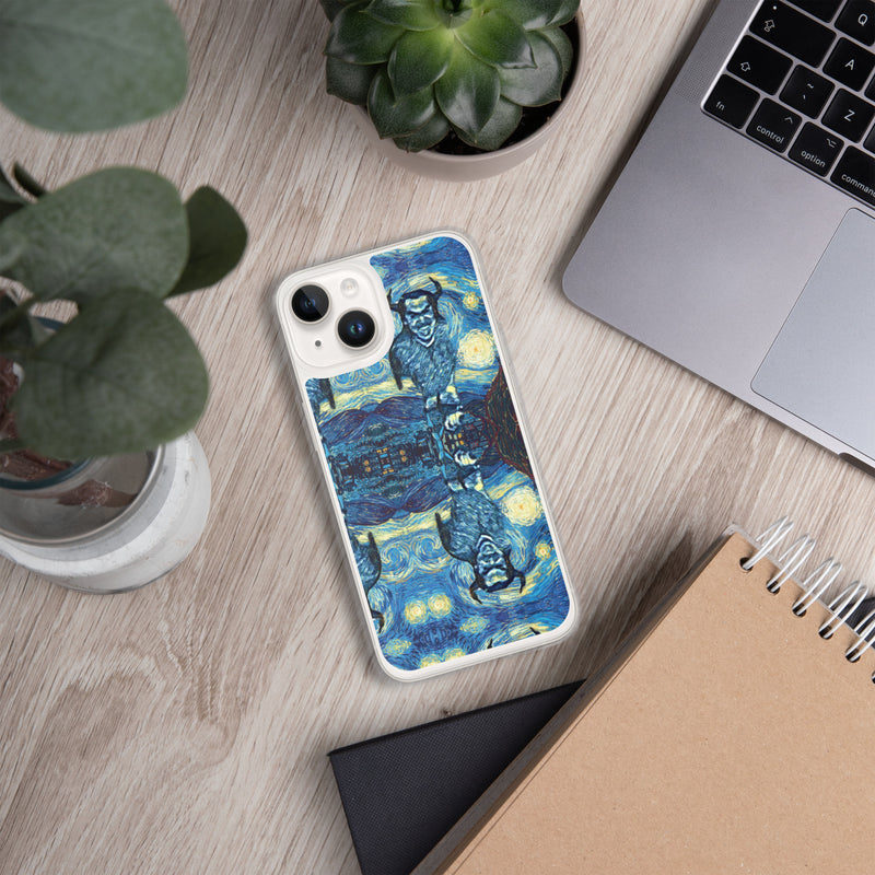Demonic Starry Night iPhone Case