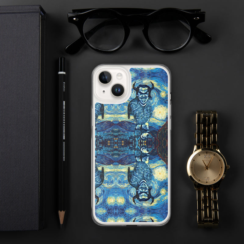 Demonic Starry Night iPhone Case