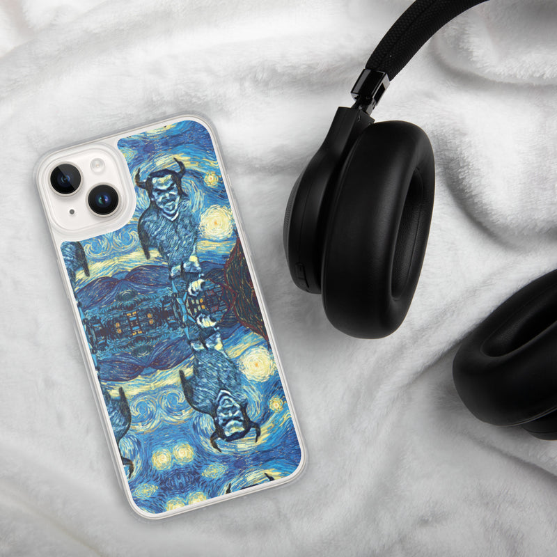 Demonic Starry Night iPhone Case