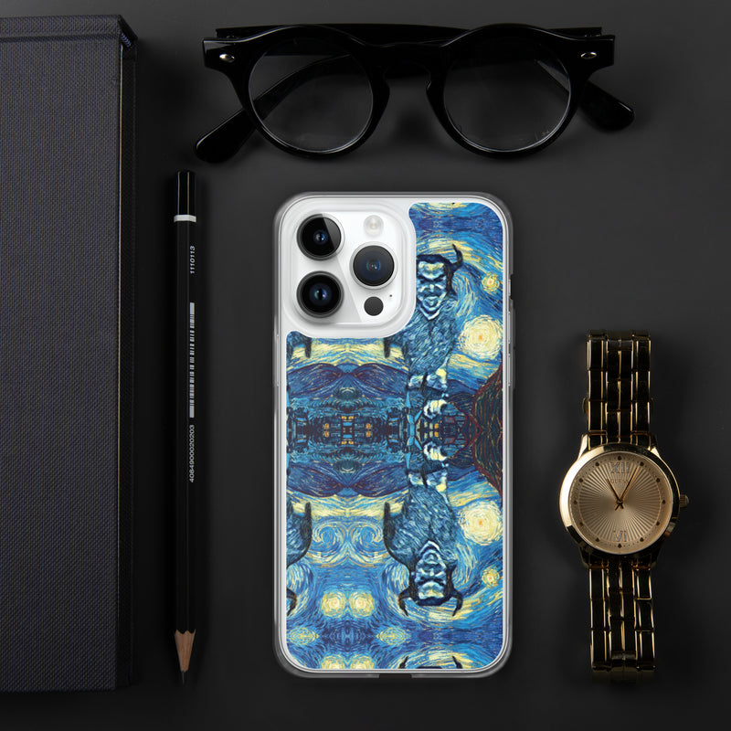 Demonic starry night iphone case