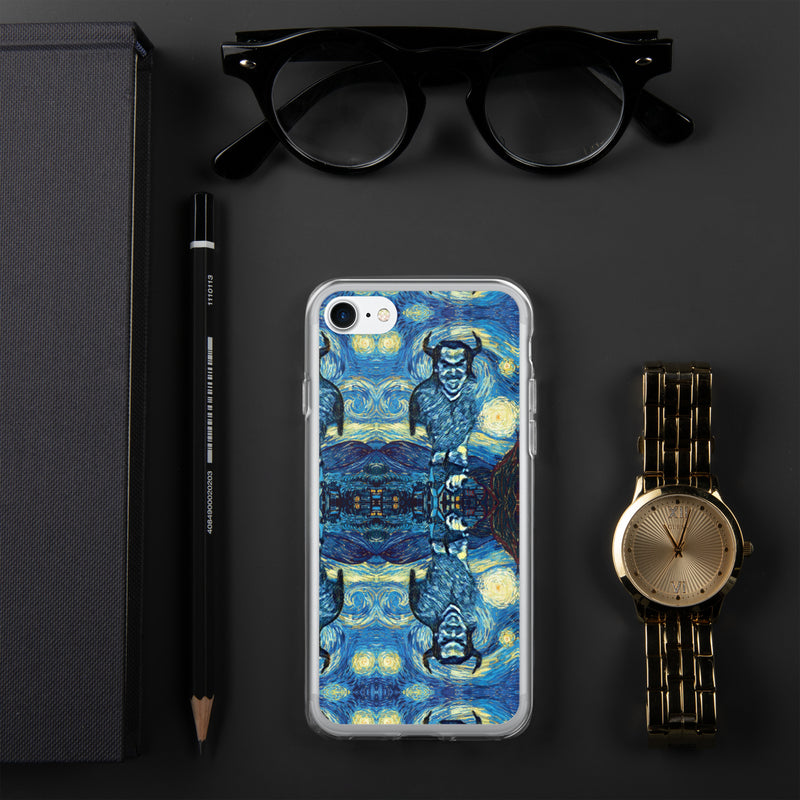 Demonic Starry Night iPhone Case