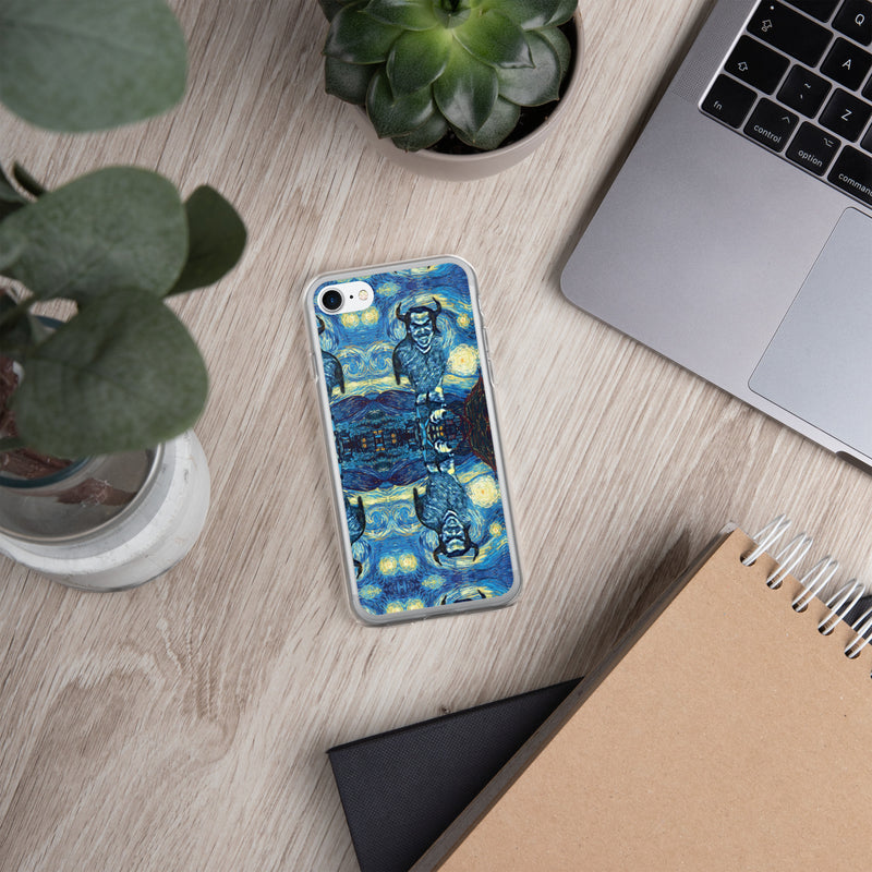 Demonic Starry Night iPhone Case