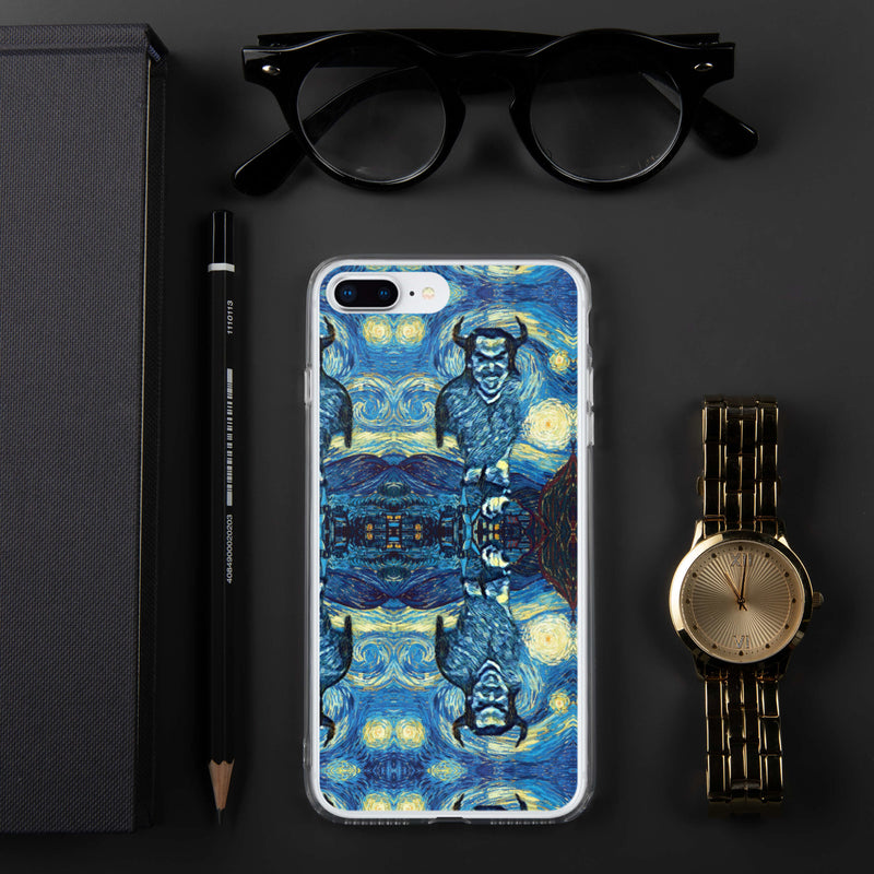 Demonic Starry Night iPhone Case