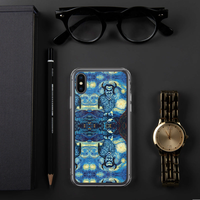 Demonic Starry Night iPhone Case