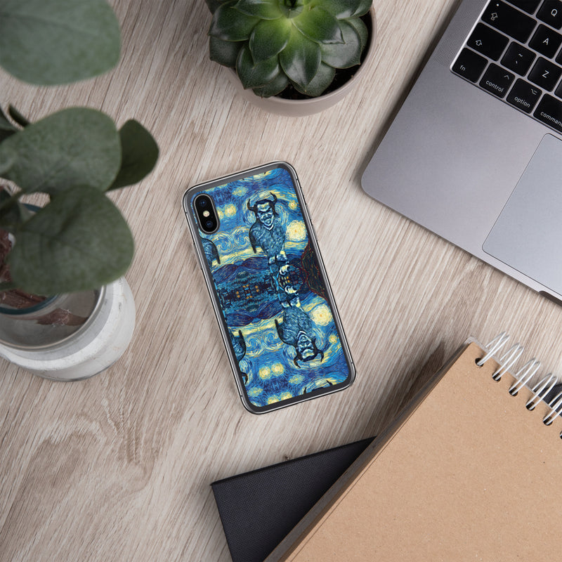 Demonic Starry Night iPhone Case