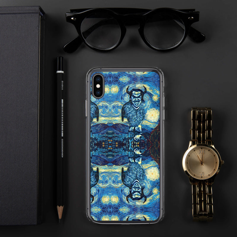 Demonic Starry Night iPhone Case