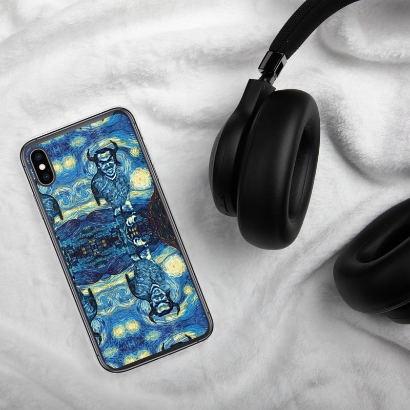 Demonic Starry Night iPhone Case