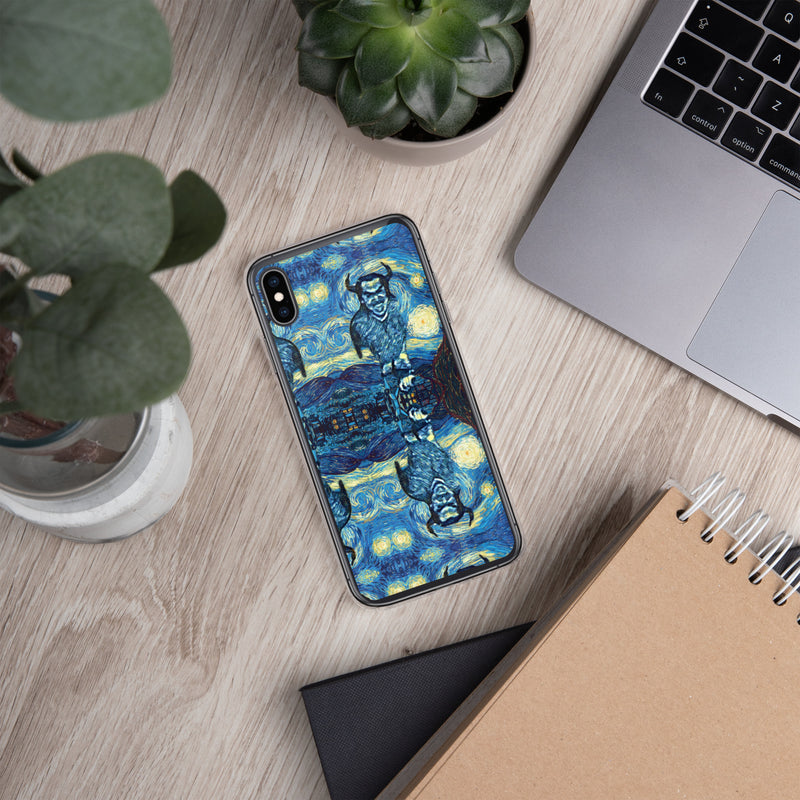 Demonic Starry Night iPhone Case