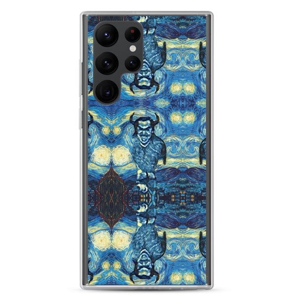 demonic starry night samsung case